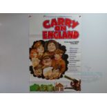 CARRY ON ENGLAND (1976) - A UK one sheet film poster - folded (1 in lot)