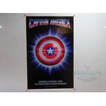 A pair of superhero movie posters comprising CAPTAIN AMERICA (1990) one sheet and a SPIDER-MAN 3 (