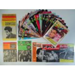 A large group of music related magazines to include covers featuring Elvis, David Bowie, The Bee