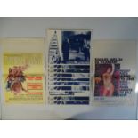 A group of memorabilia items comprising a MACKENNA'S GOLD (1969) window card, a FLAREUP (1970)