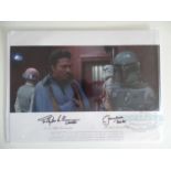 STAR WARS : THE EMPIRE STRIKES BACK (EPISODE V)(1980) - A card featuring a photo from the movie -