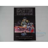 LED ZEPPELIN (1976) - A double crown poster for 'The Song Remains The Same' - 20" x 30" - folded (