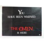 THE OMEN (1976) - A UK Quad film teaser poster reading 'You Have Been Warned.. The Omen Is Here' -
