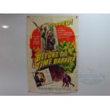 BEYOND THE TIME BARRIER (1960) - A US one sheet film poster - folded (1 in lot)