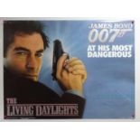 JAMES BOND : THE LIVING DAYLIGHTS (1987) - A UK Quad film poster - first advance featuring TIMOTHY