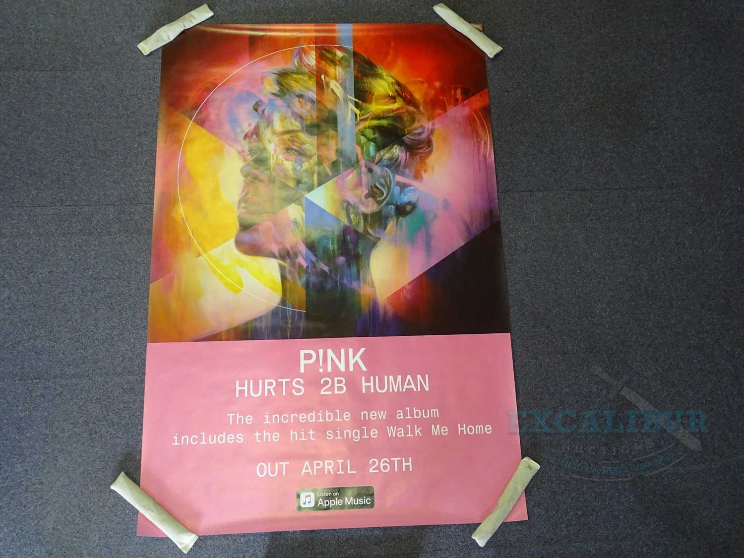 PINK - A pair of Hurts 2B Human Album posters - rolled (2 in lot)