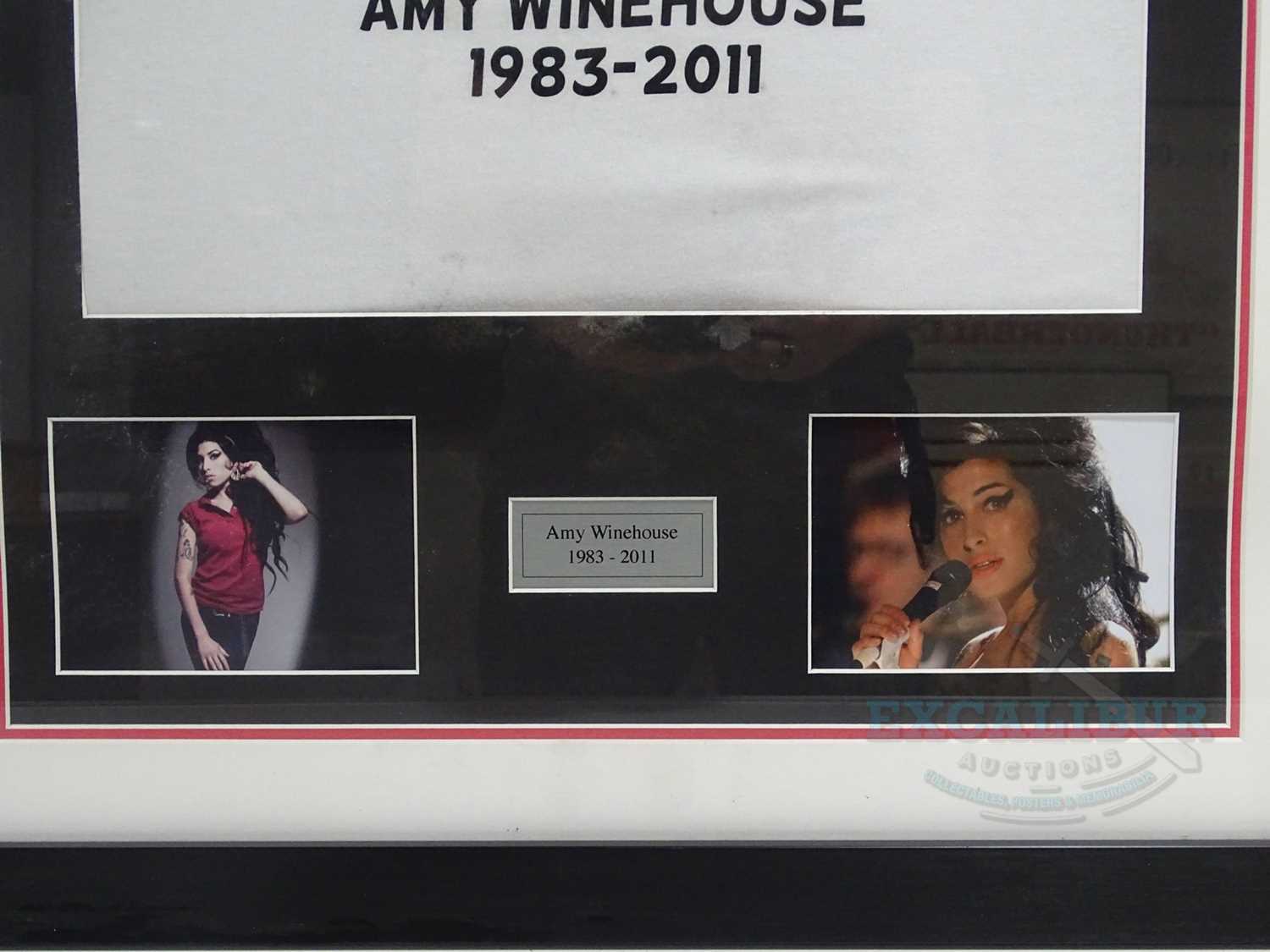 AMY WINEHOUSE - A painted Amy Winehouse portrait on canvas signed 'May '16' together with a framed - Image 3 of 4