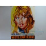 WHISTLE DOWN THE WIND (1961) - A UK one sheet movie poster for the children's drama film together