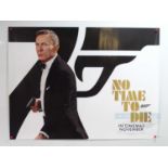 JAMES BOND: NO TIME TO DIE (2021) - A UK Quad film poster featuring Daniel Craig and the