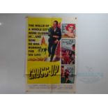 A group of 7 one sheet and UK Quad film posters to include titles such as CROSS-UP (1954); DRUMS