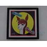 SEX PISTOLS (2004/2005) - A Jamie Reid signed 'Who Killed Bambi' print - framed and glazed - limited