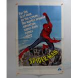 A pair of US and Australian one sheet movie posters comprising SPIDER-MAN (1977) and SPIDER-MAN