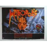 METROPOLIS (1984 Release) - UK Quad film poster - Giorgio Moroder re-release - folded (1 in lot)