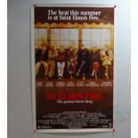 ST. ELMO'S FIRE (1985) - A US one sheet movie poster - tearing on the top left corner and top edge -