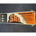 SHE (1965) - An original US MGM banner poster - (207cm x 61cm) - 65/118 - rolled (1 in lot)