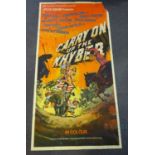 CARRY ON UP THE KHYBER (1968) - A three sheet movie poster scarcely seen at auction - some condition