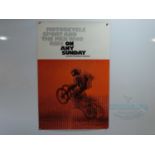 ON ANY SUNDAY (1971) - A UK one sheet movie poster reading 'Motorcycle Sport and the Men Who Ride On