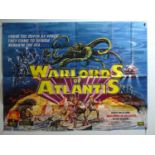 A group of three UK Quad movie posters comprising WARLORDS OF ATLANTIS (1978); THE COUNT OF MONTE-