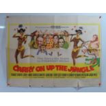 CARRY ON UP THE JUNGLE (1970) - A UK Quad film poster - some condition issues, please refer to