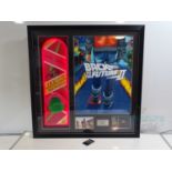 BACK TO THE FUTURE II (1989) - A framed display of a 'hover board' as featured in the movie - signed