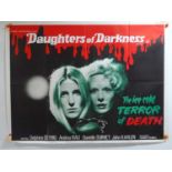 DAUGHTERS OF DARKNESS (1971) - A UK Quad film poster - some tape burn and paper loss to corners -