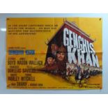 A group of 5 UK Quad film posters comprising GENGHIS KHAN (1965); THE WORLD IN HIS ARMS (1952);