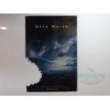 OPEN WATER (2003) - A US one sheet movie poster - Shark bite taken out of the side of the poster