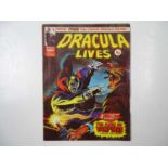 DRACULA LIVES #1 - (1974 - MARVEL/BRITISH) - Dated October 26th - POSTER INCLUDED + Offered with its