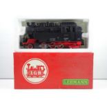 An LGB G scale 2080D BR99 Class steam tank locomotive in black livery - VG in G box