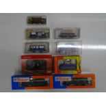 A mixed group of HO and HOe gauge rolling stock to include rack locos and coaches by FLEISCHMANN and
