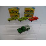 A group of MATCHBOX Superfast cars comprising numbers 31 Lincoln Continental, 50 Ford Kennel Truck