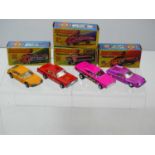 A group of MATCHBOX Superfast cars comprising numbers 5 Lotus, 56 BMC, 59 Mercury and 70 Dodge