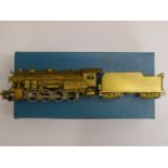 A GEM MODELS HO gauge American outline Japanese handbuilt brass steam locomotive - VG in G box