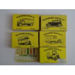 A group of VARNEY vintage white metal Transport Replicas kits circa 1970s - 2 are built 3 are