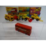 A group of MATCHBOX Superfast cars comprising numbers 15 Forklift Truck, 17 Londoner, 29 Tractor