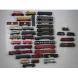 A quantity of HO gauge European and American outline unboxed locomotives and rolling stock, by