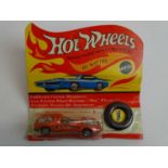 A MATTEL Hot Wheels Redline 1970 'Mod Quad' in metallic copper sealed on original card with button -