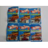 A group of MATTEL Hot Wheels Flying Colors Hot Rod examples - circa 1970s - all sealed on original