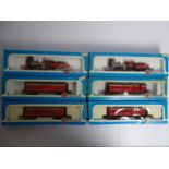 A group of AIRFIX HO gauge American outline rolling stock comprising 2x Jupiter steam locomotives