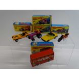 A group of MATCHBOX Superfast cars comprising numbers 6 Mercedes 350 SL, 17 Londoner, 18 Hondaora,