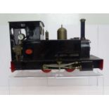 A MERLIN LOCOMOTIVE WORKS G scale 32mm live steam tank locomotive in black numbered 263, fitted with
