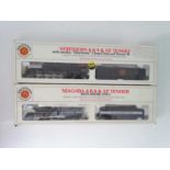 A pair of BACHMANN HO gauge American outline steam locomotives - G/VG in g boxes (2)