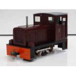 A G scale 45mm gauge scratch/kit built 0-4-0 diesel locomotive mounted on an LGB chassis - G/VG