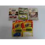 A group of CORGI JUNIOR TV related cars and vans to include Starsky and Hutch, The Saint and