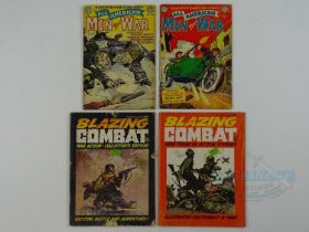 MIXED WAR LOT (4 in Lot) - (1952/1965 - WARREN/DC) - Includes BLAZING COMBAT MAGAZINE #1 & 2 + ALL