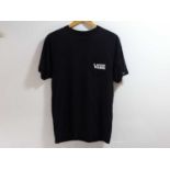 VANS - Tee Shirt - Black with logo on the back - Size Medium - BNWT