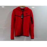 NIKE - Tech Fleece Full Zip Hoodie - Red / Black - Size Medium - BNWT