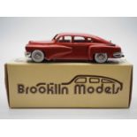 A BROOKLIN BRK 2X hand built white metal, 1:43 scale model of a 1948 Tucker Torpedo, limited edition