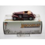 A BROOKLIN BRK.200 hand built white metal, 1:43 scale model of a 1933 Stutz DV-32 Wegman Super