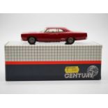 A BROOKLIN (CENTURY) hand built white metal, 1:43 scale model of a 1969 Plymouth GTX, VG in G box.